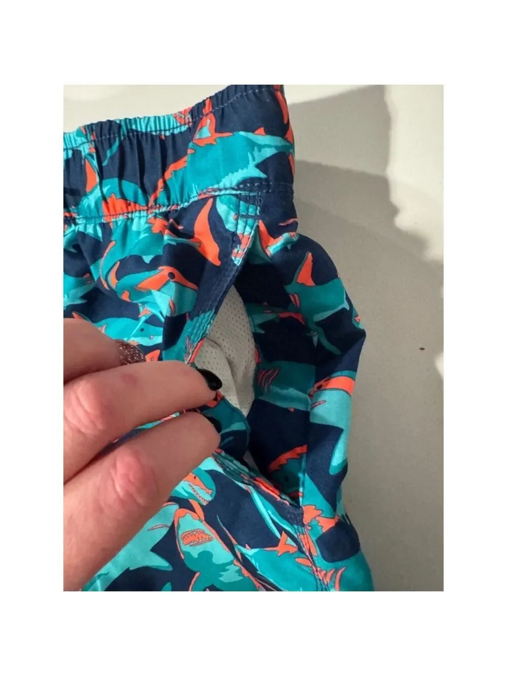 Gap Kids Swim Trunks Boys Size Large Navy and Teal